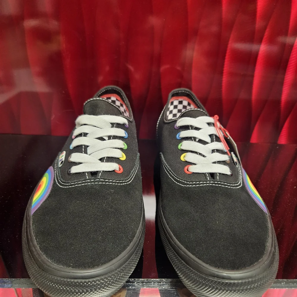 Vans Skate Authentic Pride Black 12 Men 13.5 Women New